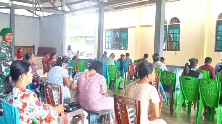 Babinsa Kabaruan Lakukan Pengamanan Ibadah Gereja