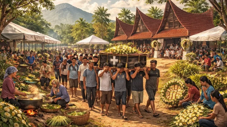 Berantang: Tradisi Gotong Royong saat Duka