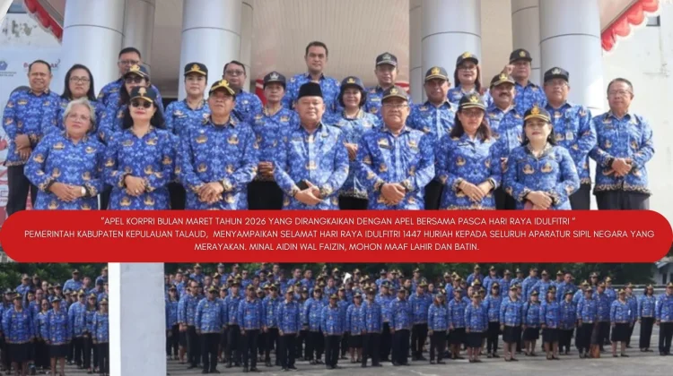 Pemkab Talaud Gelar Apel Korpri dan Halal Bihalal