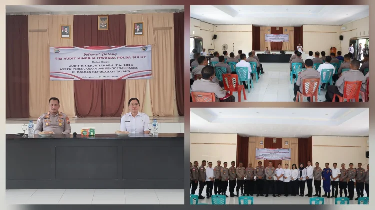 Audit Kinerja Itwasda Polda Sulut di Polres Talaud