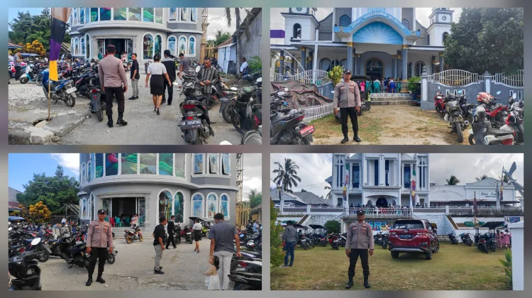 Polsek Melonguane Patroli Presisi Amankan Ibadah Jumat Agung