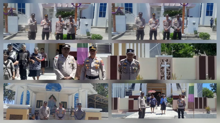 Pengamanan Jumat Agung Polsek Gemeh Berjalan Aman Kondusif