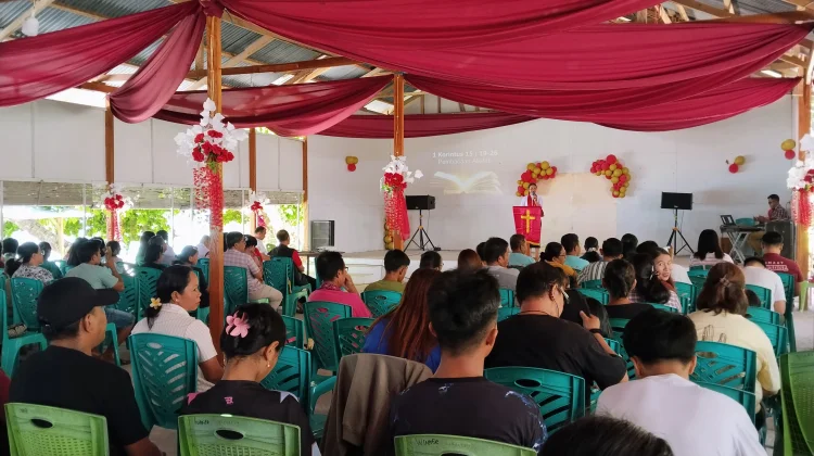 Jemaat Paradise Taman Kasih Melonguane Gelar Ibadah Paskah ke Dua di Arangatca