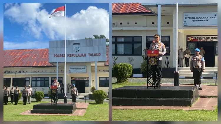 Pimpin Apel Perdana, Kapolres Talaud Tekankan Disiplin dan Viralisasi Konten Posi