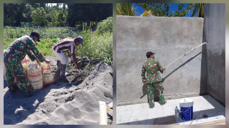 Babinsa Akselerasi Pembangunan Koperasi Merah Putih Beo Timur