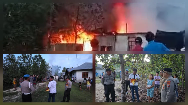 Polres Talaud Respon Cepat Kebakaran Rumah di Annalan