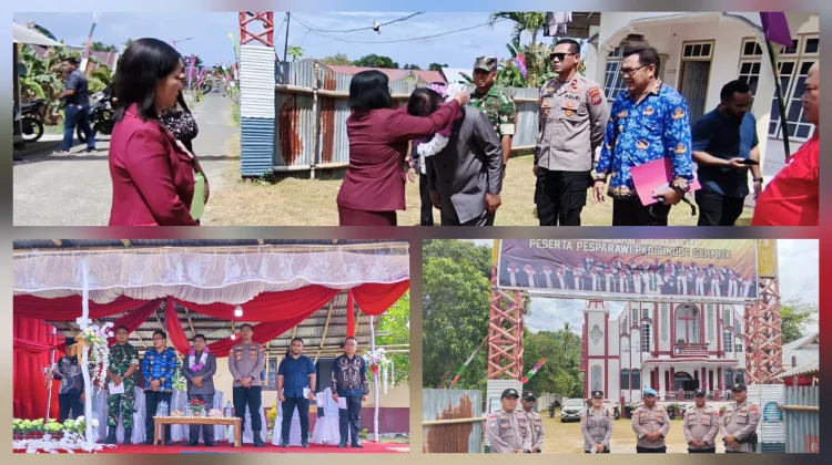 Polsek Kabaruan Lakukan Pengamanan Pembukaan Pesparawi HUT PKB Germita
