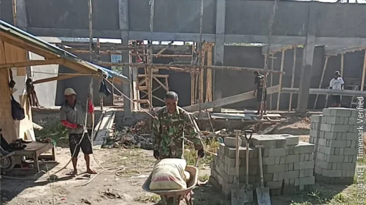 Babinsa Kawal Percepatan Pembangunan Koperasi Merah Putih Bantik