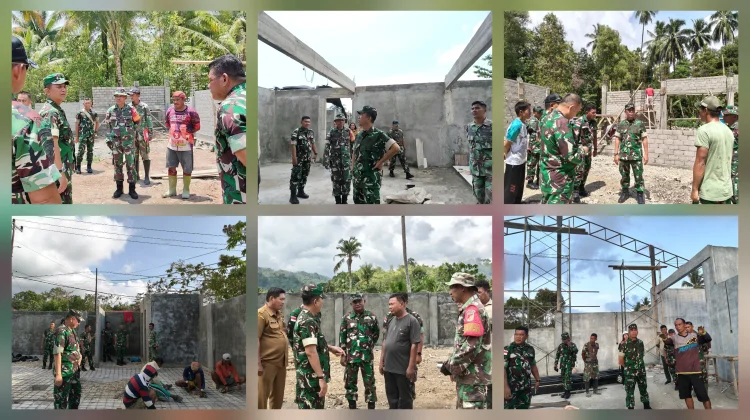 Brigjen TNI Saptono Tinjau Progres Pembangunan KDKMP Talaud