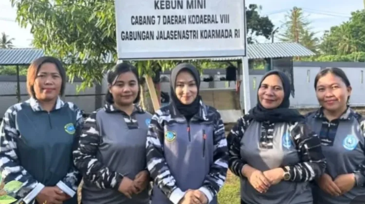 Jalasenastri Lanal Melonguane Perkuat Ketahanan Pangan Melalui Penghijauan