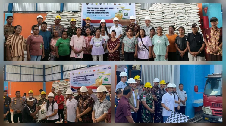 Wakapolres Talaud Hadiri Launching Bantuan Pangan Ribuan Warga