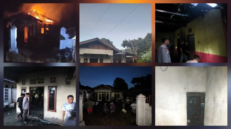 Korsleting Listrik Hanguskan Satu Rumah di Kelurahan Beo