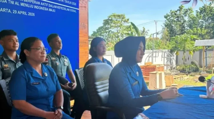 Sambut HUT ke-80, Jalasenastri Lanal Melonguane Ikuti Ceramah Kesehatan