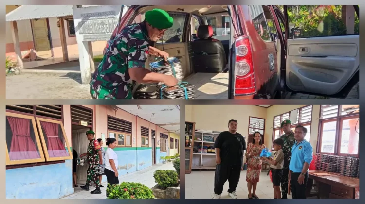Tentara Kawal Program MBG di Kecamatan Beo