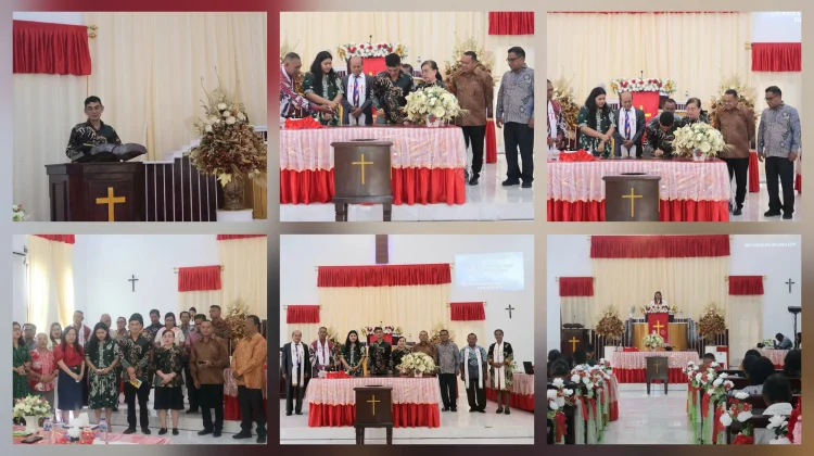 Bupati Talaud Hadiri Ibadah Minggu di Germita Zwaan