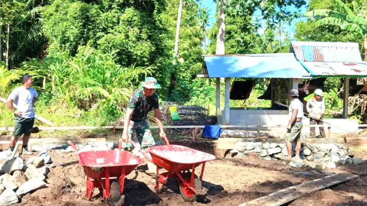 Babinsa Beo Bantu Pembangunan Koperasi Merah Putih