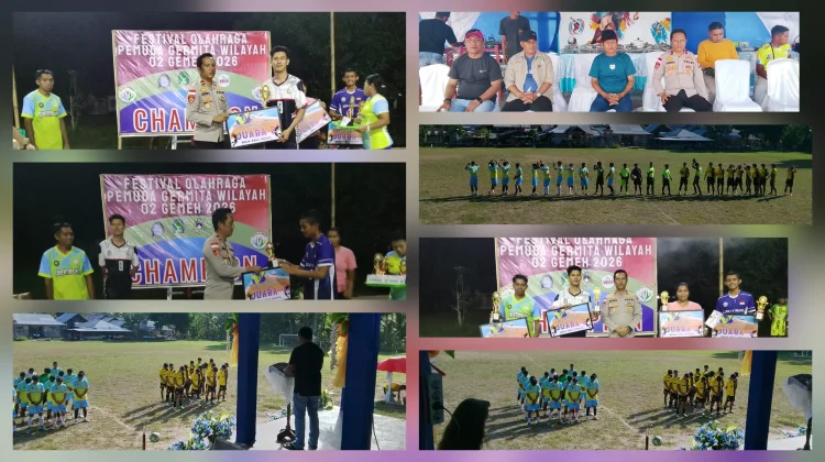 Kapolsek Hadiri Penutupan Festival Olahraga Pemuda Germita Wilayah 02 Gemeh
