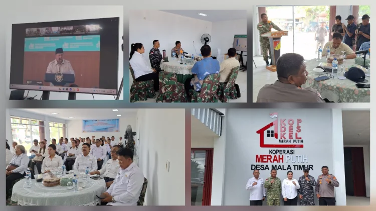 Kolaborasi Kodim - Pemda Talaud Sukseskan Pembangunan Dua Koperasi Merah Putih
