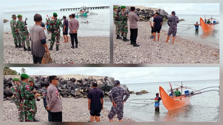 Tim Gabungan Miangas Periksa Intensif Satu Pamboat Filipina