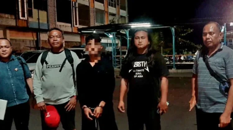 Polsek Gemeh Jemput Tersangka DPO Kasus Penganiayaan di Pelabuhan Manado