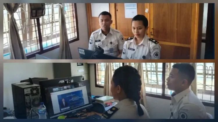 Lapas Lirung Ikuti Sosialisasi Penguatan Regulasi Kepegawaian Terbaru