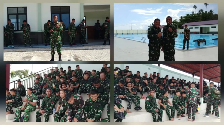 Babinsa Koramil 1312-08/Melonguane Laksanakan Renang Militer Dasar