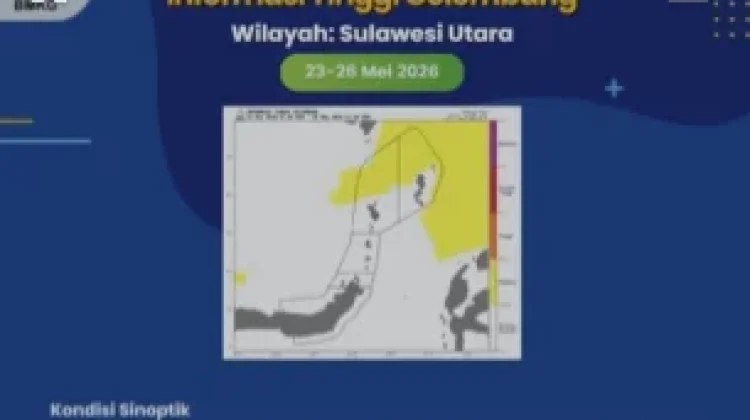 Peringatan Dini Tinggi Gelombang di Sulut