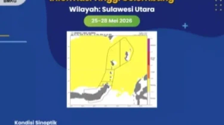 Peringatan Dini Tinggi Gelombang di Sulut