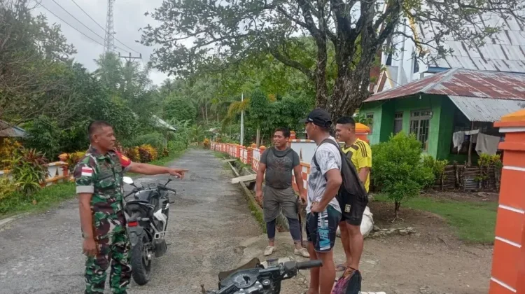 Babinsa Kabaruan Pererat Silaturahmi Bersama Warga Pangeran