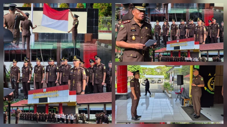 Kejaksaan Negeri Kepulauan Talaud Gelar Upacara Pancasila