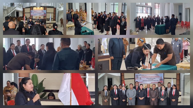 Wabup Talaud Lantik 10  Pejabat Administrator, Tekankan Integritas.