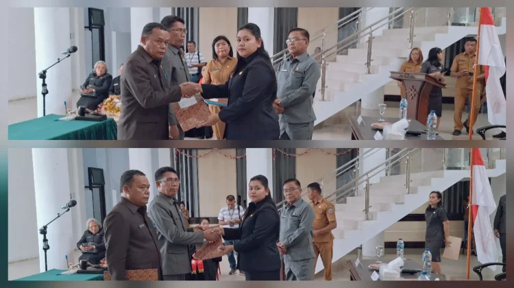 Wabup Talaud Serahkan SK Plt Kepala BKPSDM dan Inspektur