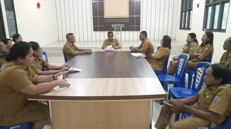 Kepala BP2RD Talaud Evaluasi Kinerja Setiap Bidang