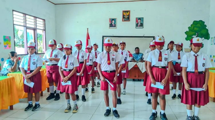 SDN Damau Gelar Penamatan Siswa Kelas Enam