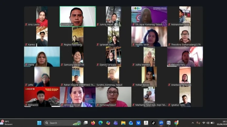 Kakan Kemenag Talaud Pantau Pegawai yang Melaksanakan WFH