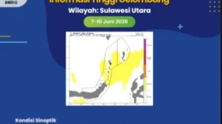 Tinggi Gelombang Sedang Berpotensi Terjadi di Sulut