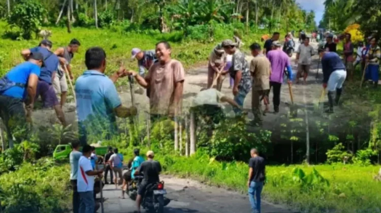 Program Jumat Berlian Melalui Kerja Bakti dan Perbaikan Jalan