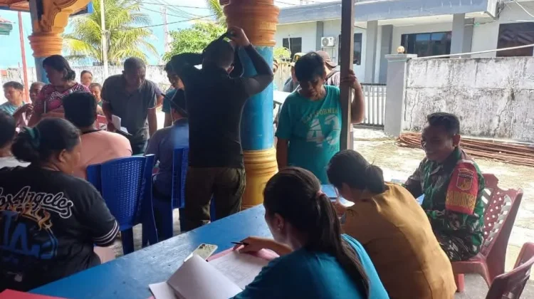 Babinsa Miangas Dampingi Warga Daftarkan Kepemilikan Tanah
