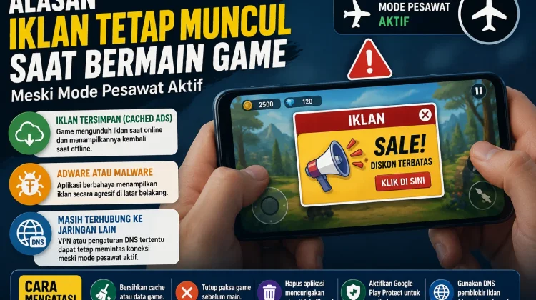 Penyebab Iklan Tetap Muncul saat Bermain Game
