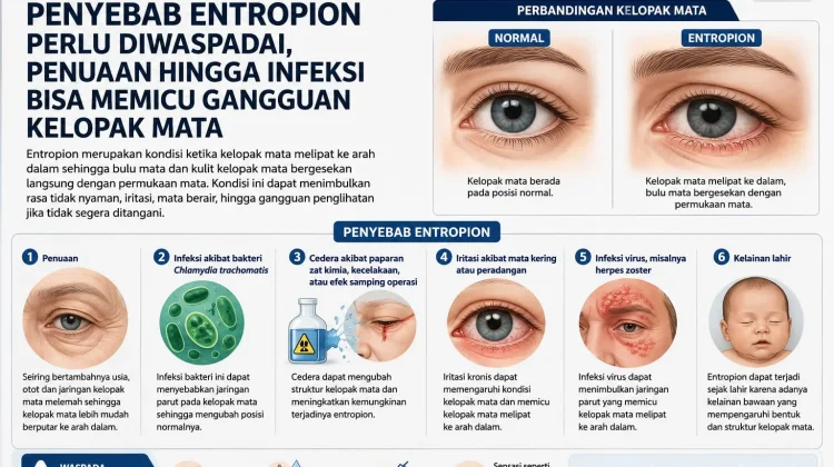 Penyebab Entropion Perlu Diwaspadai, Bisa Memicu Gangguan Kelopak Mata