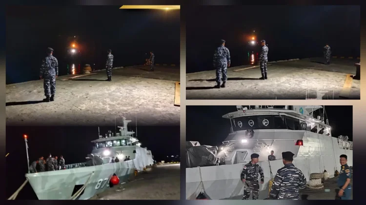 KRI Selar Sandar di Lirung Bawa Rupiah Berdaulat