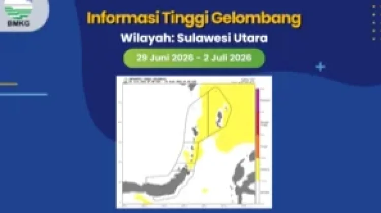 BMKG Peringatkan Gelombang Sedang Perairan Sulawesi Utara hingga Juli