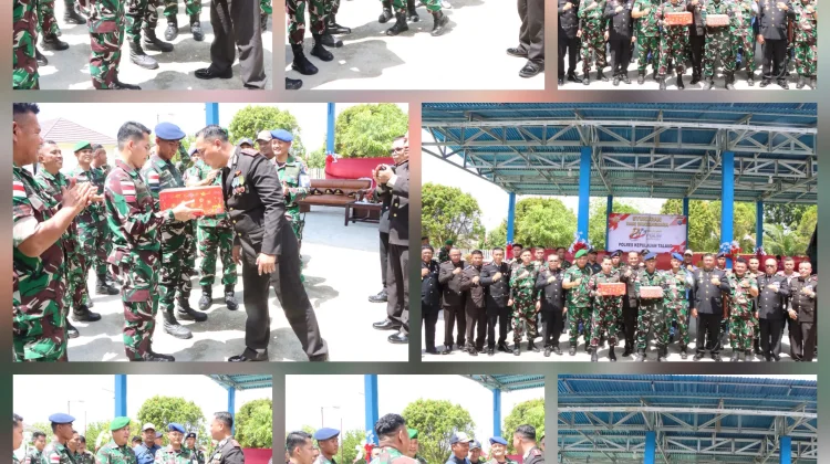 Kodim 1312/Talaud dan Lanal Melonguane Beri Kejutan Hari Bhayangkara