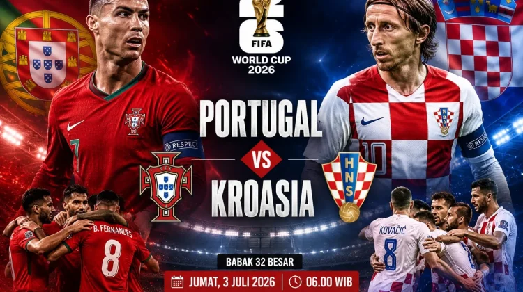 Prediksi Portugal vs Kroasia Babak 32 Besar Piala Dunia 2026