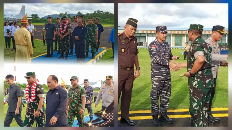 Danrem 131/Santiago Tinjau Lokasi Karya Bhakti Talaud