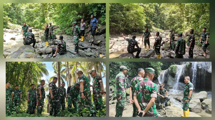 Danrem 131/Santiago Tinjau Lokasi Karya Bakti TNI AD di Essang