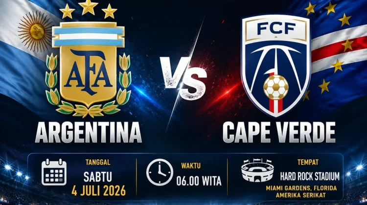 Prediksi Skor : Argentina VS Cape Verde Babak 32 Besar Piala Dunia 2026