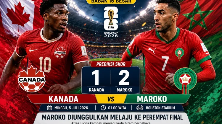 Prediksi Skor: Kanada vs Maroko Babak 16 Besar Piala Dunia 2026