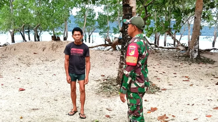 Babinsa Melonguane Barat Terus Perkuat Kemanunggalan TNI dan Rakyat