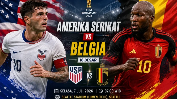 Prediksi Skor: Amerika Serikat vs Belgia di 16 Besar Piala Dunia 2026